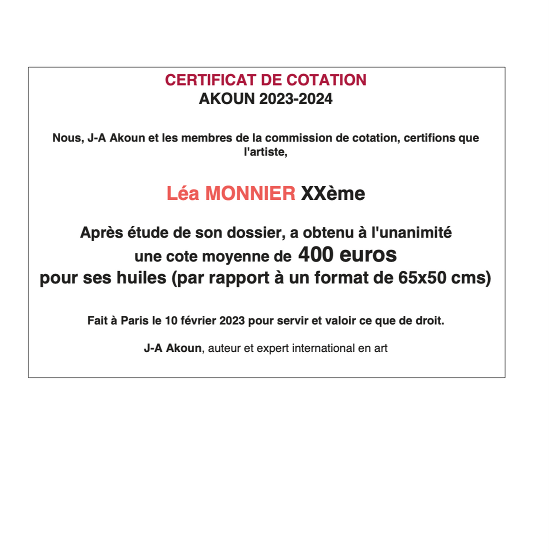 La Cotation Akoun