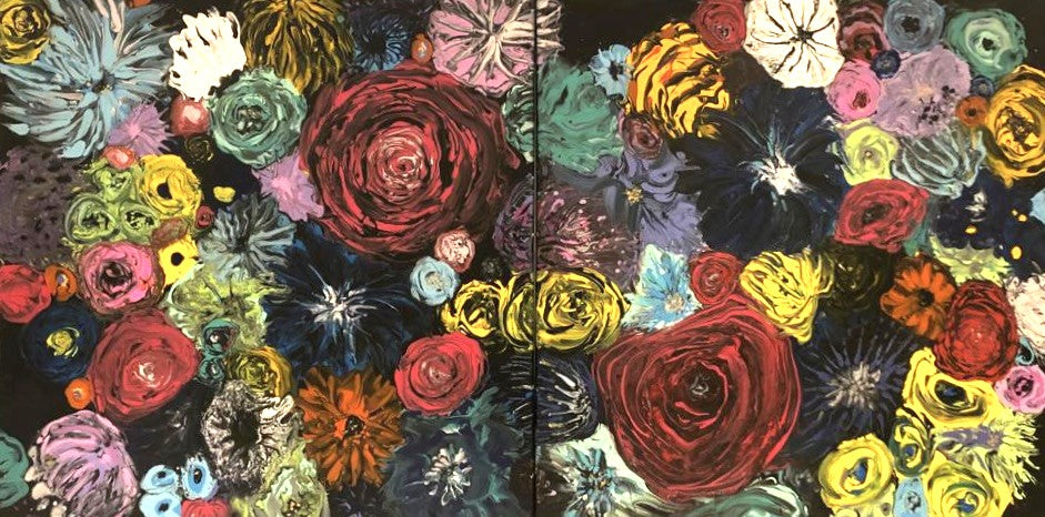 Dyptique de fleurs