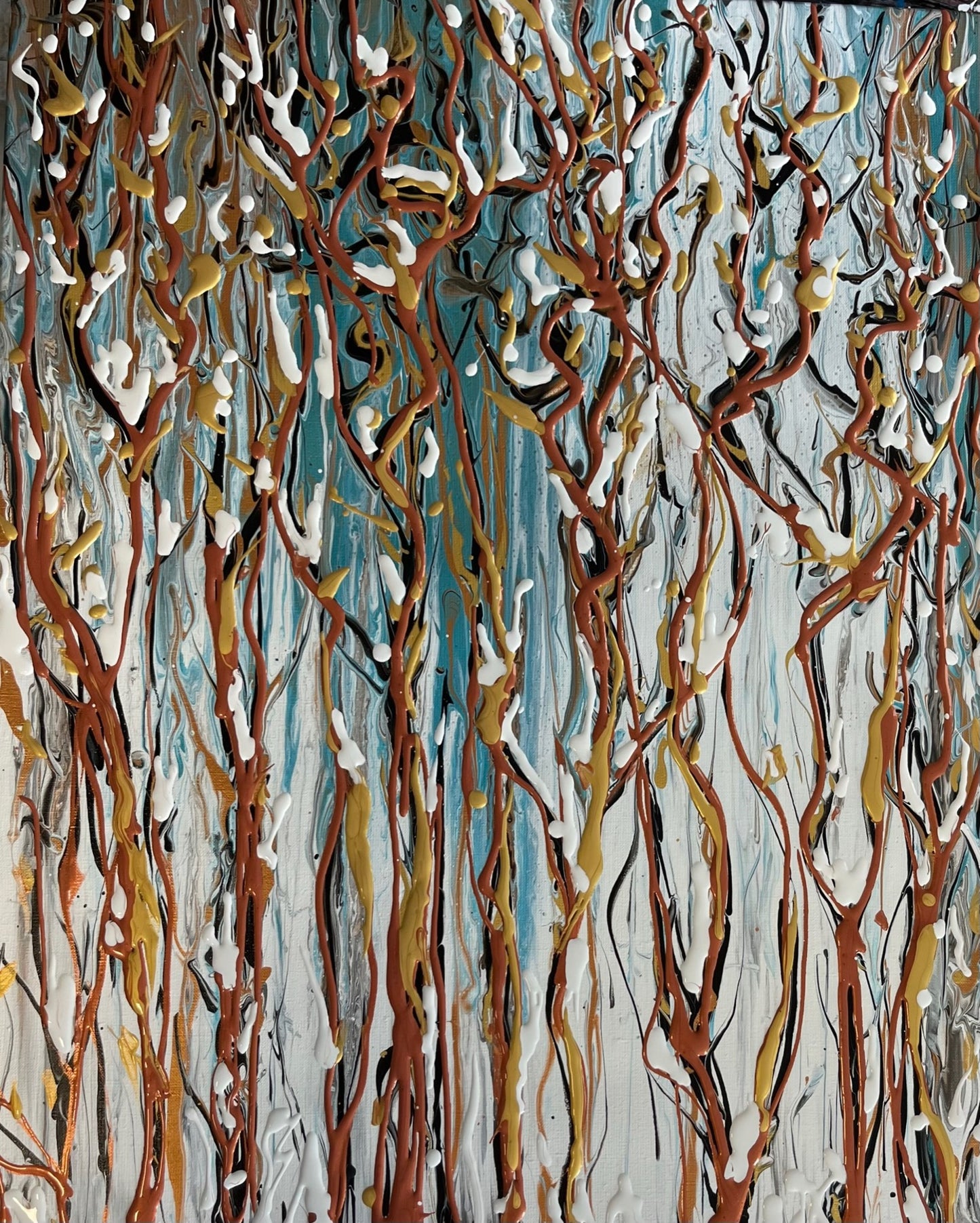 Arbres sous la neige